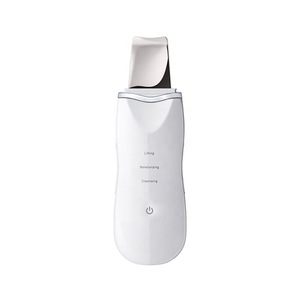 rechargeable portable ultrasonic skin scrubber facial machine with  USB Cable