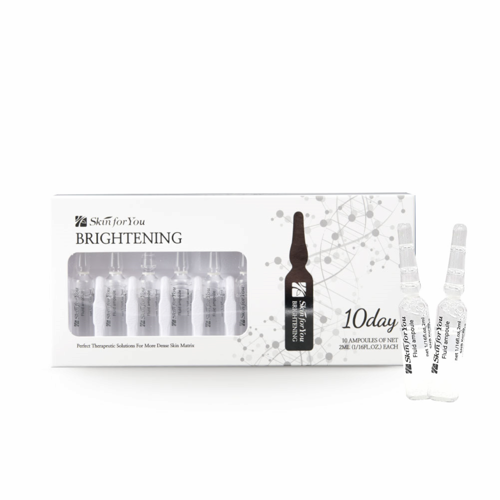 Skin For You Brightening Fluid Ampoule 2ml X 10EA - Brightening Ampoule for Even Skin Tone