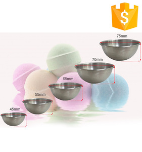 Stainless steel Bath Bombs mold Gift Set Handmade Spa Bomb Fizzies Use with Bath Body Bath Bubbles