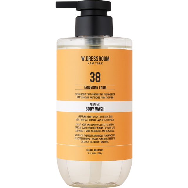 (W.DRESSROOM) Jojoba Oil Perfume Body Wash [No.38 Tangerine Farm] 500g