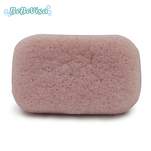 Wholesale 100% Natural Pear Powder Thickened Rectangle Konjac Bath Sponge