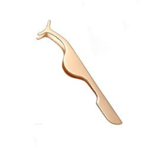 Wholesale Beauty Supply Tweezers Eyelash Curler Golden