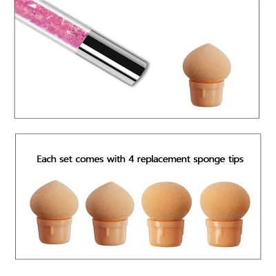 Wholesale Heads Gradient Stamper Nail Double Head Sponge Dye Pen Gradual Change Pen Sponge