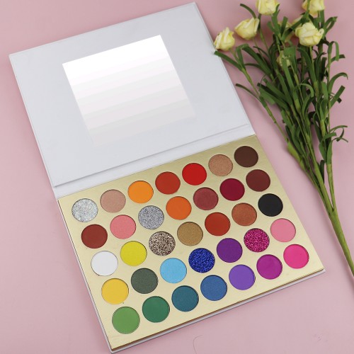 Hot Selling 35 Colors Pigment Eyeshadow Palette Private Label Vegan Eyeshadow