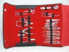 25-Piece Manicure and Pedicure Set – Stainless Steel Tools in Leather Pouch