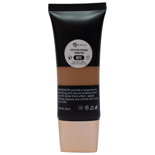 IDA Beauty Glam It! Liquid Foundation | Full Foundation Coverage, Matte Finish, Long-Lasting, Lightweight | Vegan, Halal, Cruelty-Free (Nife, 35ml)