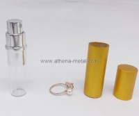 Travel spary perfume bottle 5ml with jewelry Ring decoration   custom perfume bottles