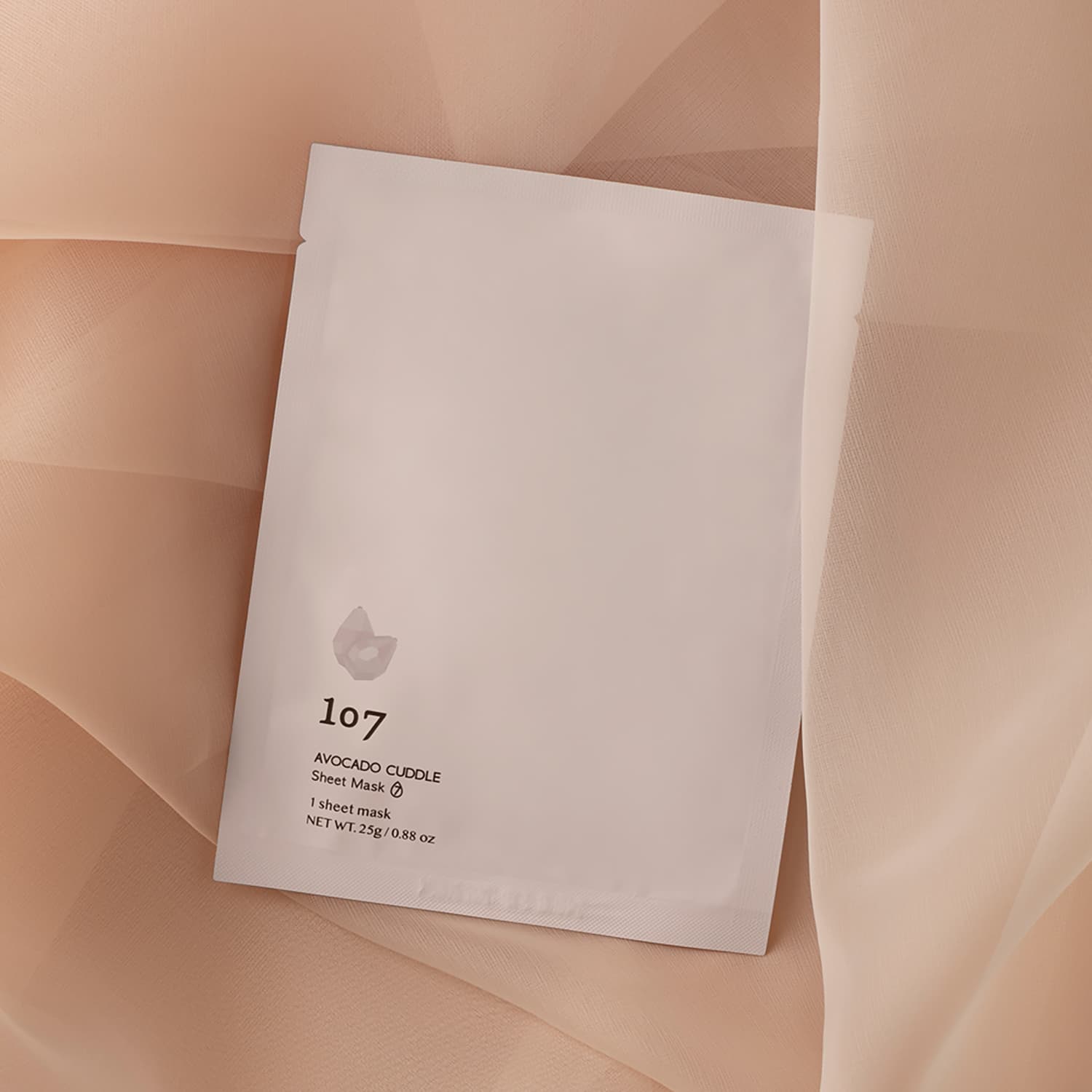107 ONEOSEVEN Avocado Cuddle Sheet Mask 25g x 5ea, Facial Mask Sheet, Mask for face, K-Beauty