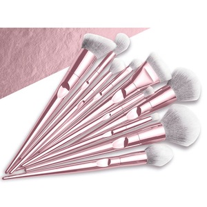 10pcs Professional Powder high quality Makeup brushes With Artificial Fiber Hair Private Label  Makeup Brush Set