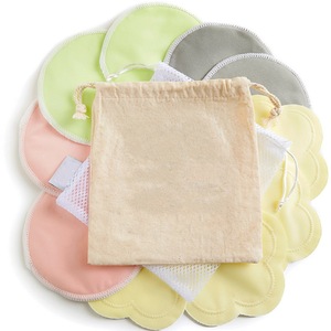 2018 Trending amazon hot sale hypoallergenic organic bamboo machine washable reusable breast feeding nursing pads