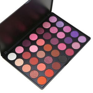 2019 Most popular Multi makeup colored High Quality organic Eyeshadow Palette,35 color magnetic Glitter pallet eye shadow