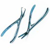 2pcs Set PROFESSIONAL HAIR EXTENSION PLIERS BLUE COATED