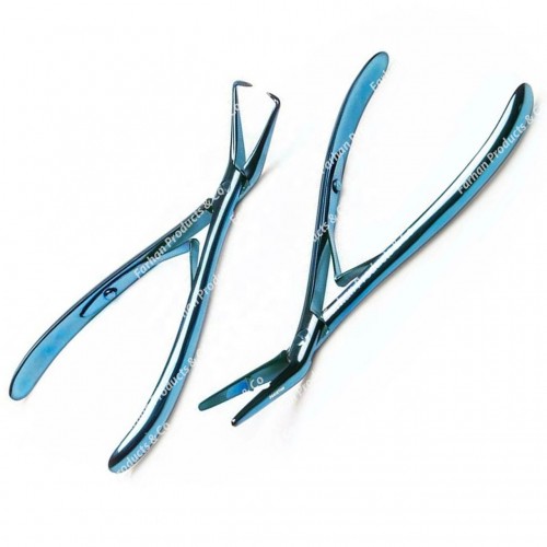 2pcs Set PROFESSIONAL HAIR EXTENSION PLIERS BLUE COATED