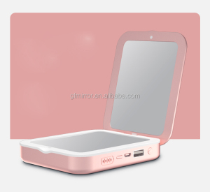 3000mAh Rechargeable Power Bank Pocket Lighted Cosmetic Mirror
