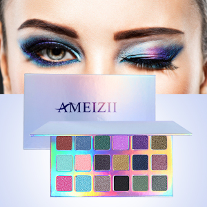 AMEIZII Highlighter Palette Private Label 18 Color Makeup Sale Online Paletas De Maquillaje Cosmeticos Liquid Eye Shadow Pallets