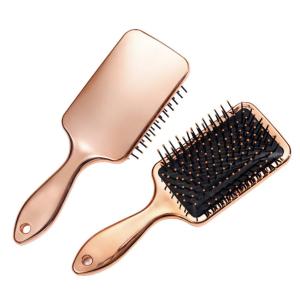 Barber Styling Tools Professional Plastic Smooth Brush Golden Massage Hairdressing Square Combs Hair Airbag Comb