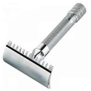 BLACK COATED SAFETY RAZOR-STEEL SHAVING-DE SAFETY RAZOR