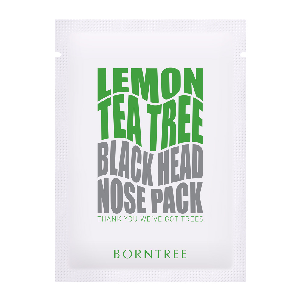 BORNTREE LEMON TEA TREE BLACK HEAD NOSE PACK 3.5 ml * 10 ea