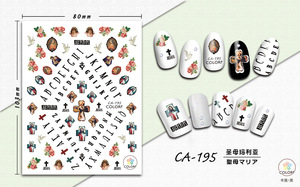 CA191-200 Nail Art Supply and Samples Accessories Korea Nail Sticker 2D