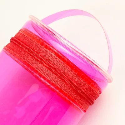 Clear Tube Bag Makeup Toiletry Cosmetic Organizer Sponge Storage Bags