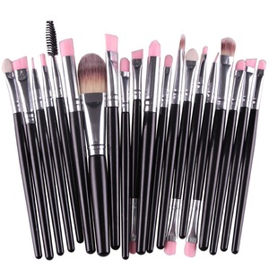 Custom logo 20pcs eye makeup brush eyeshadow brush beauty tools available in 21 colors