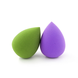 Customize Package Cosmetic Water droplets puff With Plastic Case Makeup Sponge Powder Puff