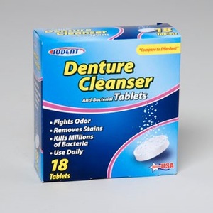 DENTURE CLEANSER TABLETS 18 COUNT #439