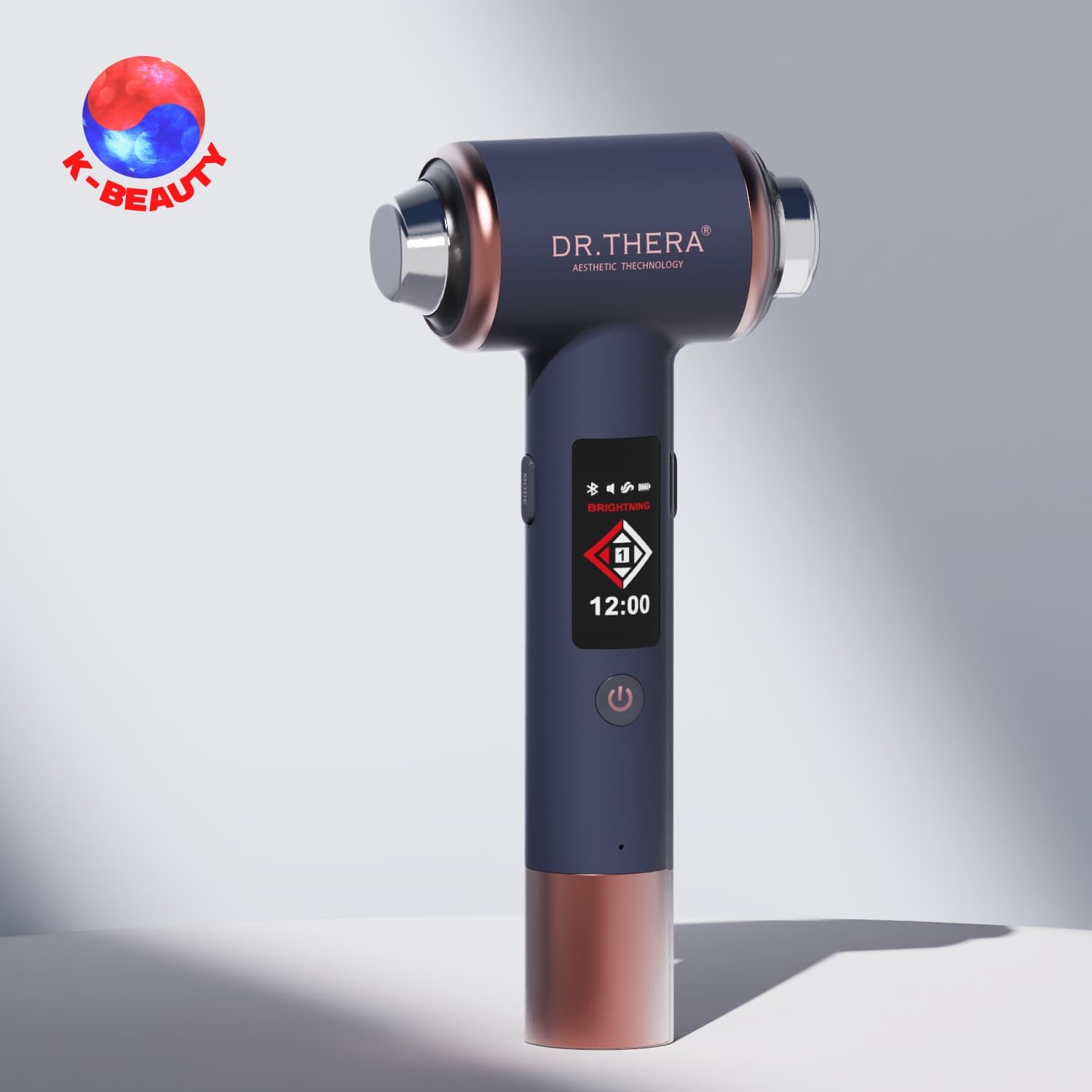 Dr. Thera-Duo Stainless Steel ABS Handheld RF Ultrasonic Beauty Device Tightening Daily Skincare