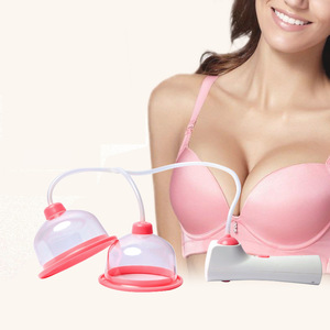 Electric Breast Dual Cups enhancer care Massager Bigger breast vibrator stimulate breast erect the prolapsed chest Female