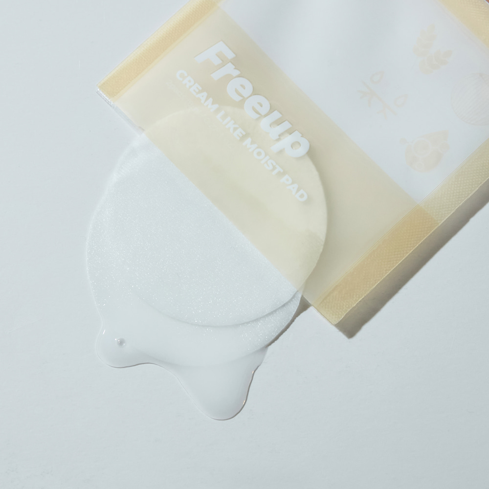 Freeup Cream Like Moist Pad (Portable / Pack of 10) (CPNP/FDA)