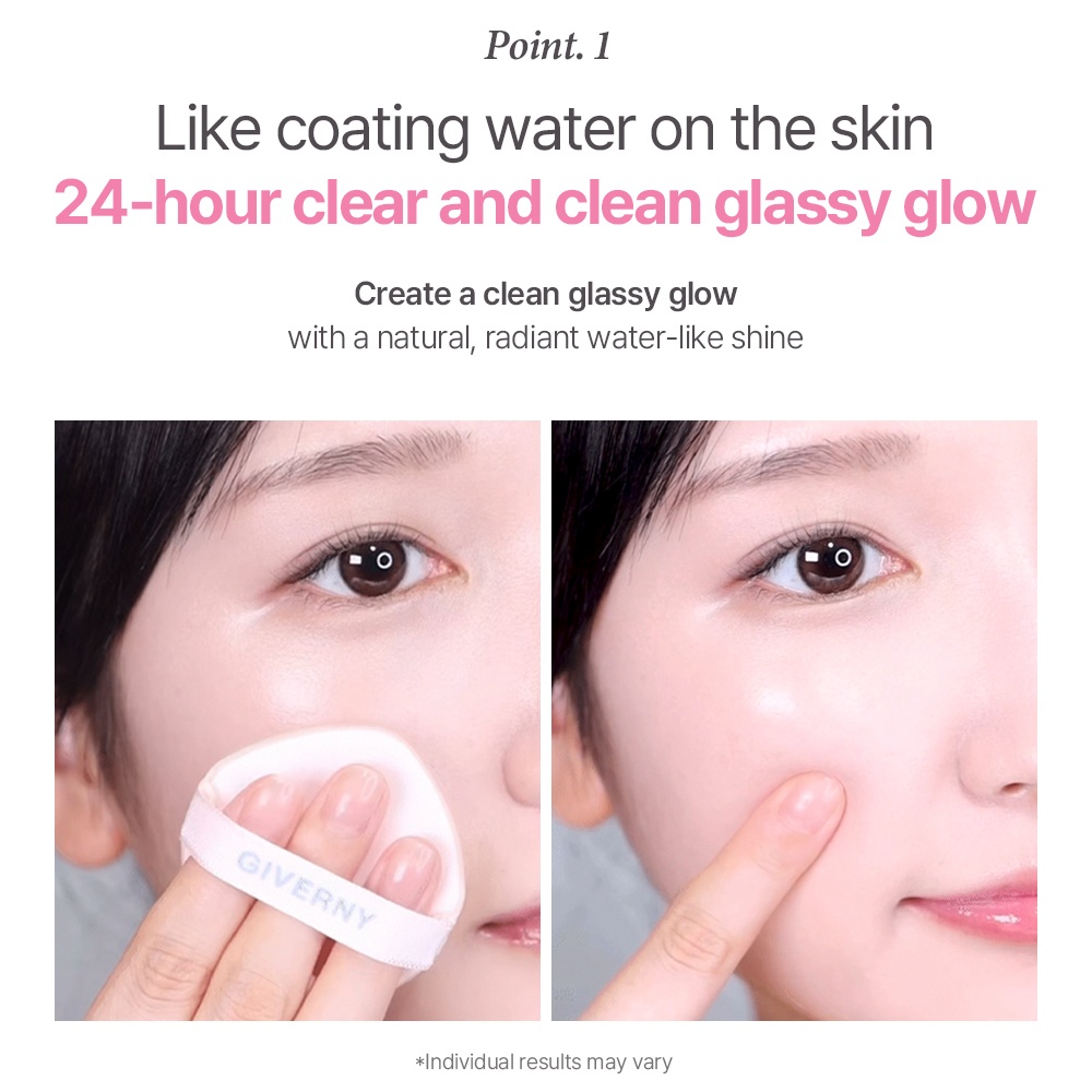 [GIVERNY] DEWY GLASSY CUSHION (3 shades)