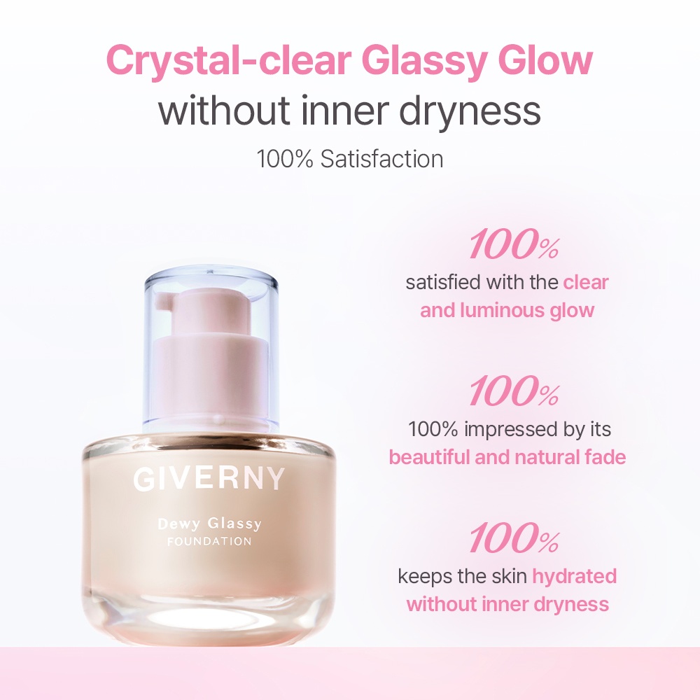 [GIVERNY] DEWY GLASSY FOUNDATION (7 shades)