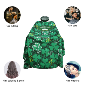 Green Waterproof Salon Cape Barber Apron Polyester  Hairdresser Capes
