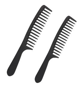 Hairdressing Comb Plastic Large Manufacturing Customized Comfortable Plastic Wide Tooth Plastic Hair Comb With Logo