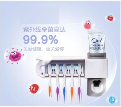 Hot-Selling UV Sterilizer Toothbrush Rack Automatic Toothpaste Dispenser Sterilization Toothbrush Holder