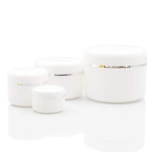 IBELONG hot sale 20g 50g 100g 250g  empty white plastic cosmetic jar for cream