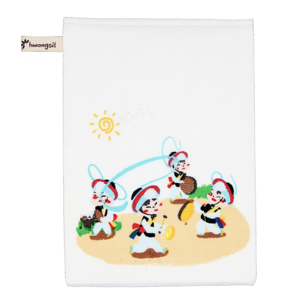 [K-culture]Hwangsil  Body scrub towel scrubber exfoliation sponge bath towel Traditional game design