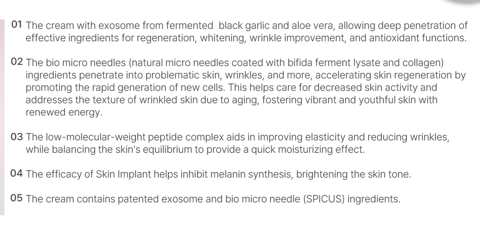 [LARA CLARA] EXO-AG MTS PEPTIDE CREAM.