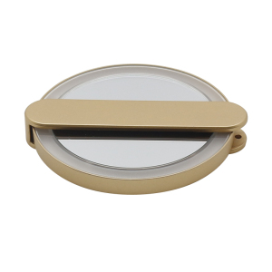 led light cosmetic vanity hand gift gold pocket compact mirror