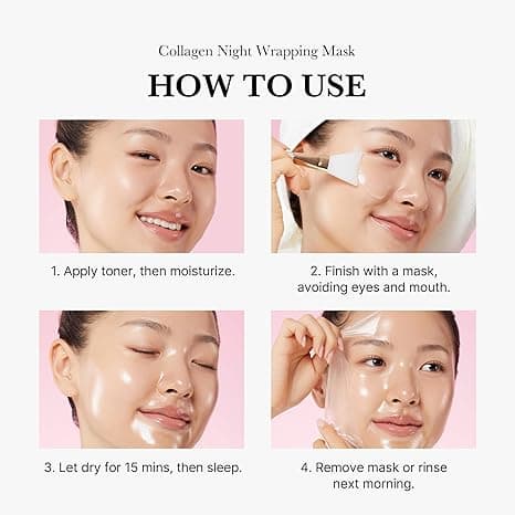 Medicube Collagen Overnight Wrapping Peel Off Facial Mask Pack 75ml 