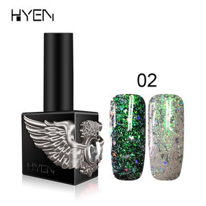 Nail Art Supply 6 Colors 15ml Gel Nailpolish Cheap Wholesale Free Sample Glitter UV Gel Nail Polish