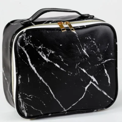 New Creative Marble Pattern Cosmetic Bag PU Multifunctional Travel Storage Bag