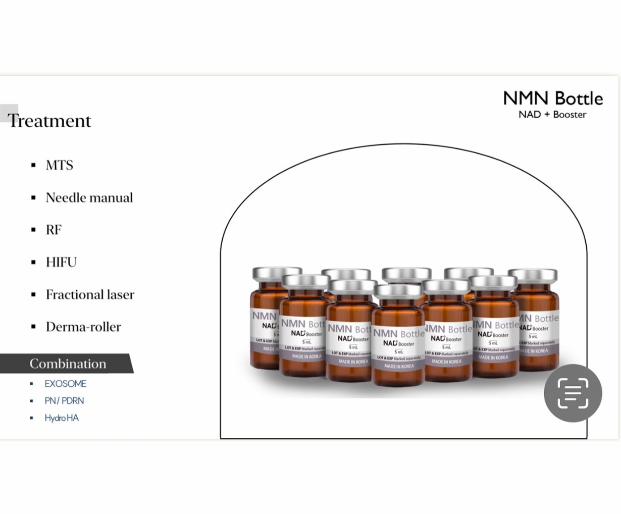 NM N BOTTLE, NA D BOOSTER Delay Skin Aging Solution.