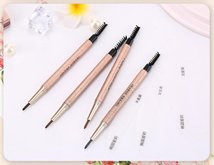 novo double head waterproof autorotation eyebrow pencil 4 colors private label eyebrow pencils