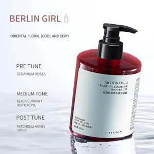 OEM luxury organic private label watches whitening cosmetics body washshower gel bottle