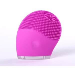 Optional color silicone ABS material electric facial cleaner brush tool for skin care