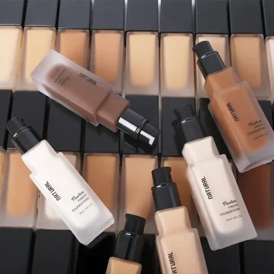 Private Label All Skin Makeup Foundation Waterproof Matte Natural Liquid Foundation for Black Women