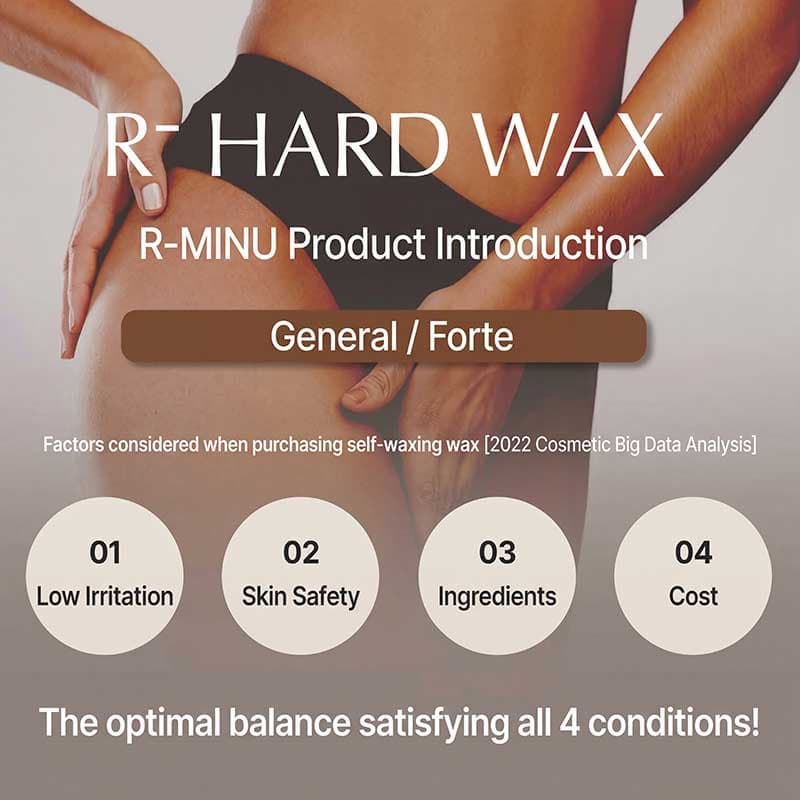 R-MINU Self-Waxing Hard Wax [General] - Skin-Safe Formula (1kg)