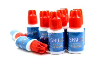 Red top eyelashes extension glue private label sensitive eyelash extensions glue sky waterproof lash Adhesive