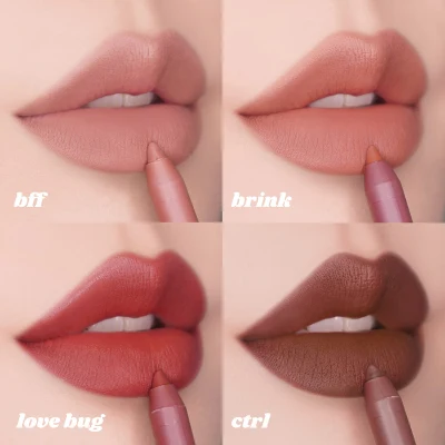 Retractable Vegan Scent Creamy Brown Nude Lip Liner Set